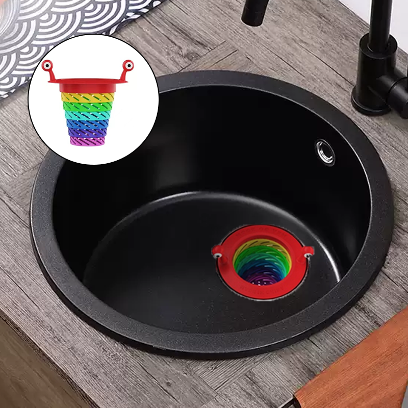Crépine d'évier de cuisine en forme de monstre--3 PCS