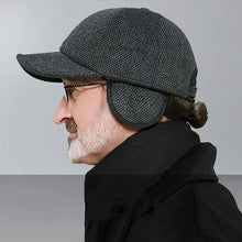 Charger l&#39;image dans la galerie, Casquette de baseball d&#39;hiver avec cache-oreilles