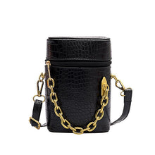 Charger l&#39;image dans la galerie, Petit Sac à Bandoulière Chaîne en Motif de Crocodile - ciaovie