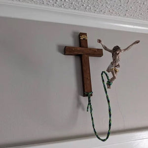 Décoration religieuse de Jésus de saut à l'élastique