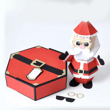 Charger l&#39;image dans la galerie, Carte de boîte pop-up 3D pour farces du Père Noël