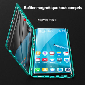 Étui de téléphone trempé magnétique pour Samsung
