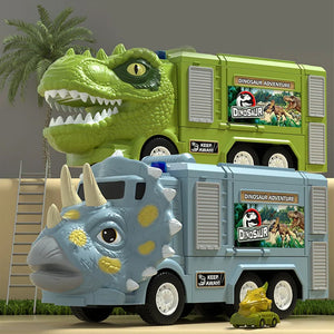 Nouvel Ensemble de Jouets de Piste de Camion d’Ingénierie Transformant les Dinosaures