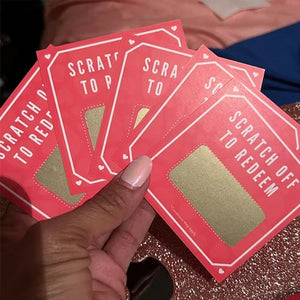 Coupons d'amour personnalisés à gratter