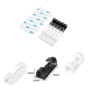 Auto-adhésif Fil/Câble Clips en Plastique - ciaovie