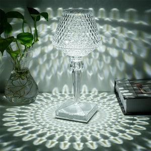Lampe de table en cristal