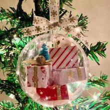 Charger l&#39;image dans la galerie, Boule transparente de décoration de sapin de Noël