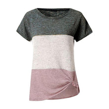 Charger l&#39;image dans la galerie, T-shirt à Manches Courtes d&#39;épaule Diagonal - ciaovie