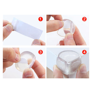 Coin anti-collision transparent pour enfants