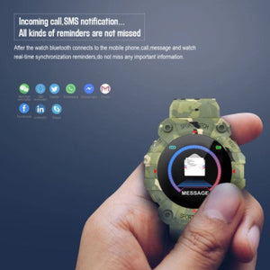 Bracelet intelligent de podomètre de sport de contrôle tactile étanche d'écran de couleur