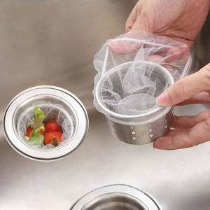 Sacs filtrants jetables pour éviers de cuisine