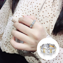 Charger l&#39;image dans la galerie, Bague Diamant Croix Pleine Moissanite