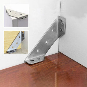 Connecteur d'angle de meuble universel en acier inoxydable (10 pièces)