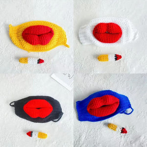 Masque de cigarette bouche saucisse