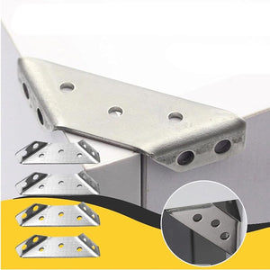 Connecteur d'angle de meuble universel en acier inoxydable (10 pièces)