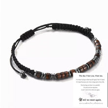 Charger l&#39;image dans la galerie, &quot;Jusqu&#39;à ce que nous nous revoyions&quot; Bracelet en code morse