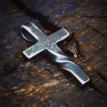 Charger l&#39;image dans la galerie, Collier Croix/Coeur Vintage