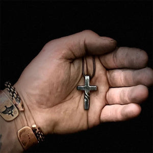 Collier Croix/Coeur Vintage