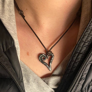Collier Croix/Coeur Vintage