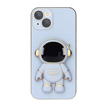 Charger l&#39;image dans la galerie, Couverture de cas d&#39;iphone de support caché d&#39;astronaute de placage 6D