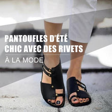 Charger l&#39;image dans la galerie, Ciaovie Pantoufles d’Été Chic avec Des Rivets - ciaovie
