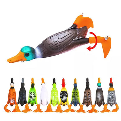 🦆Leurre Souple Caneton à Double Hélice
