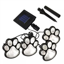 Charger l&#39;image dans la galerie, Carillon éolien solaire imprimé patte d&#39;ours