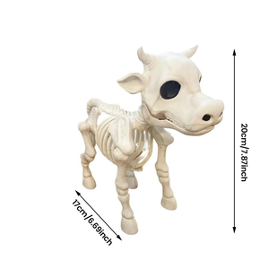 Ornement Squelette de vache en résine