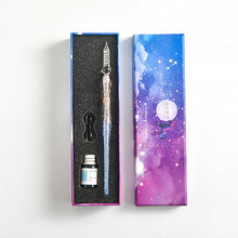 Charger l&#39;image dans la galerie, Stylo de Calligraphie en Verre avec Encre et Porte-stylo
