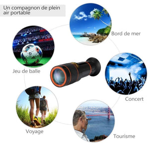 Kit d'objectif pour caméra de téléphone 12X - ciaovie