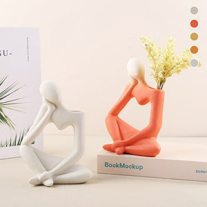 vase de réflexion en céramique