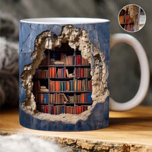 Charger l&#39;image dans la galerie, Tasse de bibliothèque 3D  Note