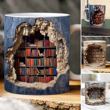 Charger l&#39;image dans la galerie, Tasse de bibliothèque 3D  Note