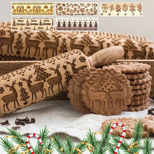 Charger l&#39;image dans la galerie, Épingles à rouler en bois de Noël