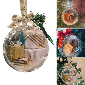 Boule transparente de décoration de sapin de Noël