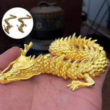 Charger l&#39;image dans la galerie, Décorations Dragon d&#39;or avec articulations mobiles
