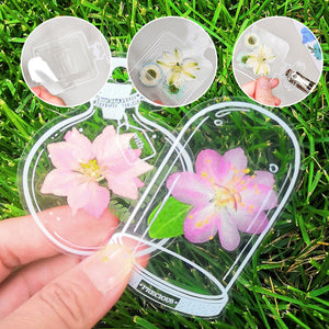 🌸Signets de fleurs séchées transparentes