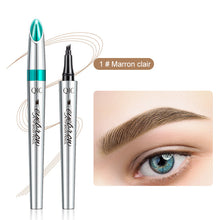 Charger l&#39;image dans la galerie, Stylo à sourcils Microblading étanche 3D 4 crayon de tatouage à pointe de fourche