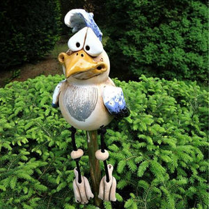 Ornement de jardin de poulet en résine